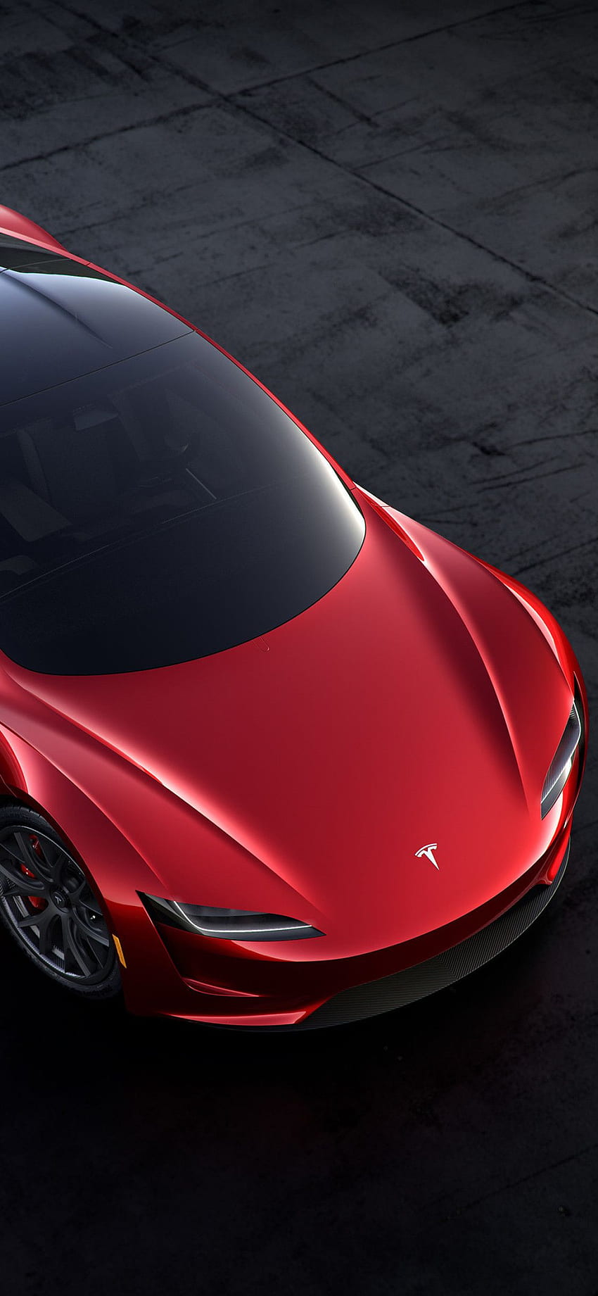 iPhone Tesla, czerwona Tesla Model X Tapeta na telefon HD