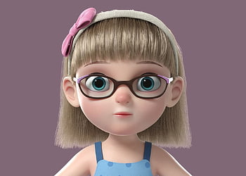 Cute girl cartoon characters HD wallpapers | Pxfuel