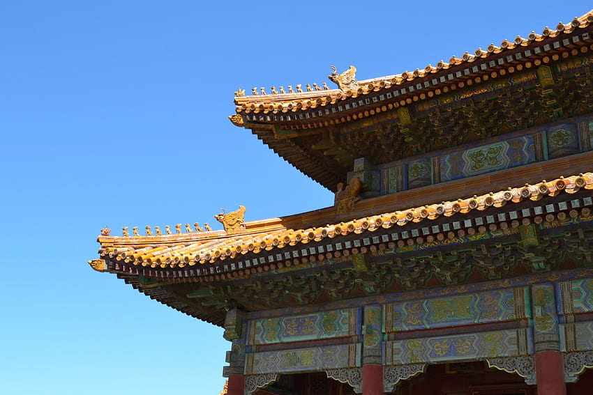 Forbidden City Architecture, architecture, city, palace, beijing, forbidden, forbidden city, china, ancient HD wallpaper