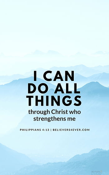 I Can Do ALL Things Thru Christ Philippians 4:13 Bible Verse Wall Art ...