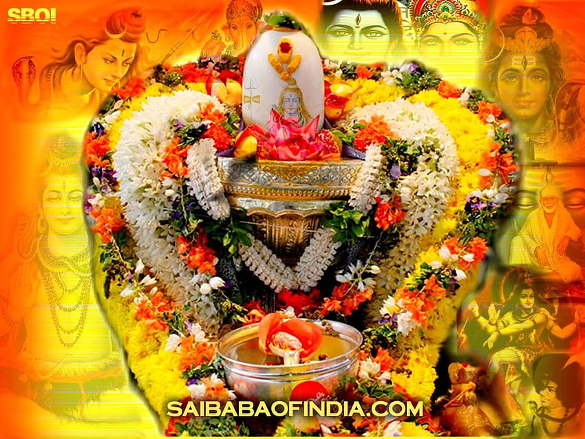 KARTU UCAPAN TEMA SHIVARATRI - SAI BABA &, Shiva Lingam Wallpaper HD