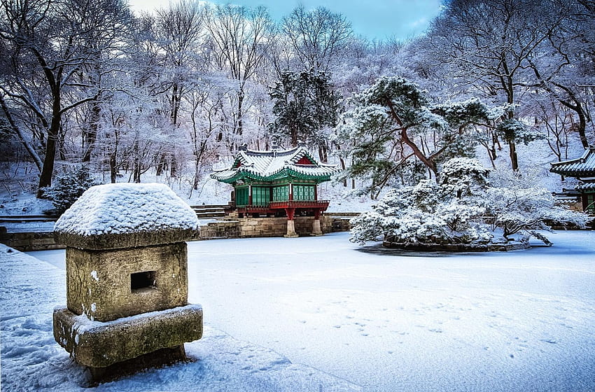 Galerie: Biwon im Winter - Freunde Koreas, Koreanischer Winter HD-Hintergrundbild