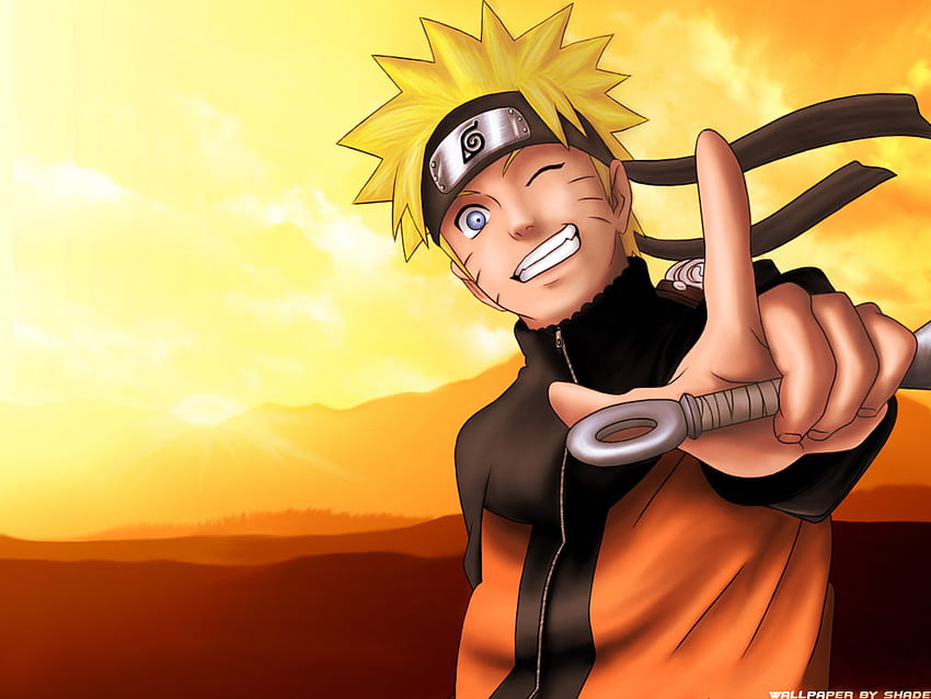 Sapo Laranja Naruto, garoto naruto sorrindo papel de parede HD