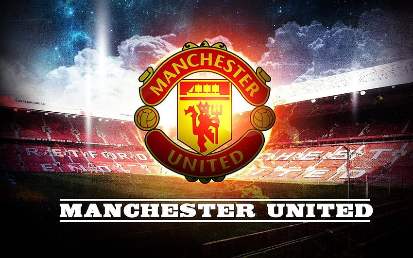 Club de fútbol con el logotipo del Manchester United. Manchester unido, logotipo de Manchester unido, Manchester unido fondo de pantalla