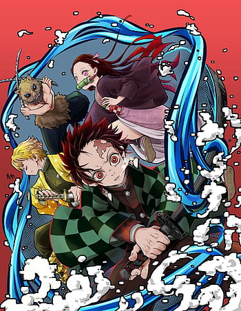 Zenitsu X Nezuko / Kimetsu no Yaiba, Tanjirou, Nezuko, Inosuke, Zenitsu ...