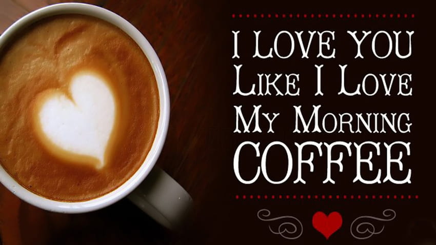 コーヒーが大好き, コーヒー, 心, カップ, 愛 高画質の壁紙