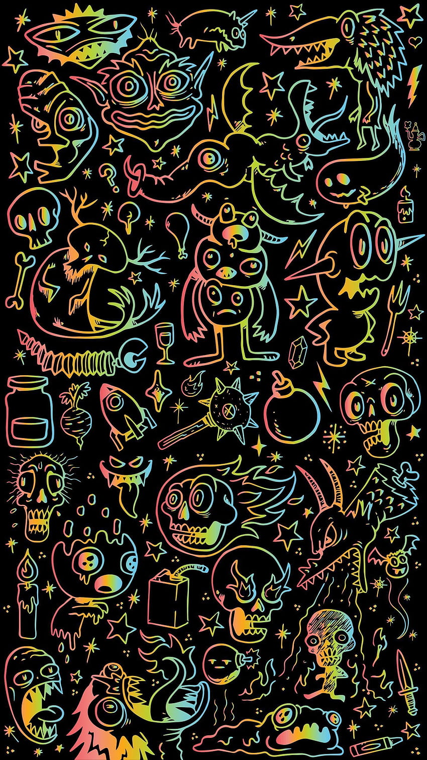 Doodle 2021'de oyunda. wa, Graffiti , Doodle arka planı, Cool Doodle HD telefon duvar kağıdı