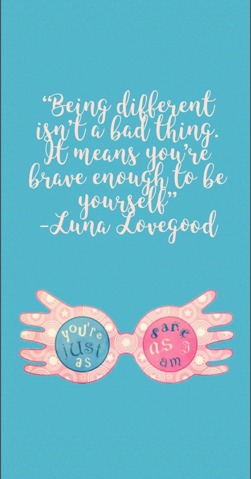 Painted this Luna Lovegood quote : harrypotter, Harry Potter Painting HD  phone wallpaper | Pxfuel