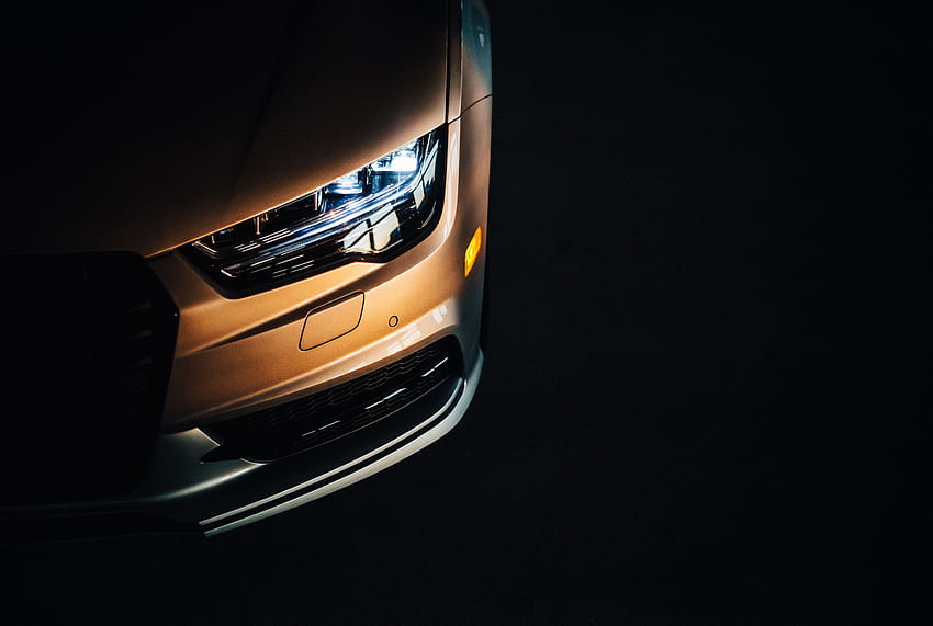 Audi, Carros, Escuro, Farol, Audi S6 papel de parede HD