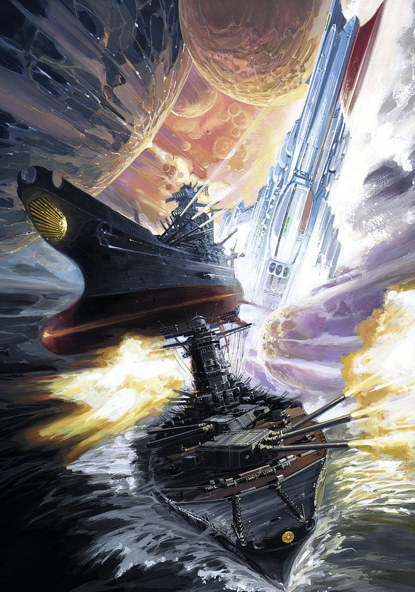 Matt McGuire auf dem 2520 Space Battleship YAMATO. Raumschlachtschiff, Yamato-Schlachtschiff, Schlachtschiff, Star Blazers HD-Handy-Hintergrundbild