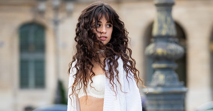 Camila Cabello, long curly hair, beautiful, 2019 HD wallpaper
