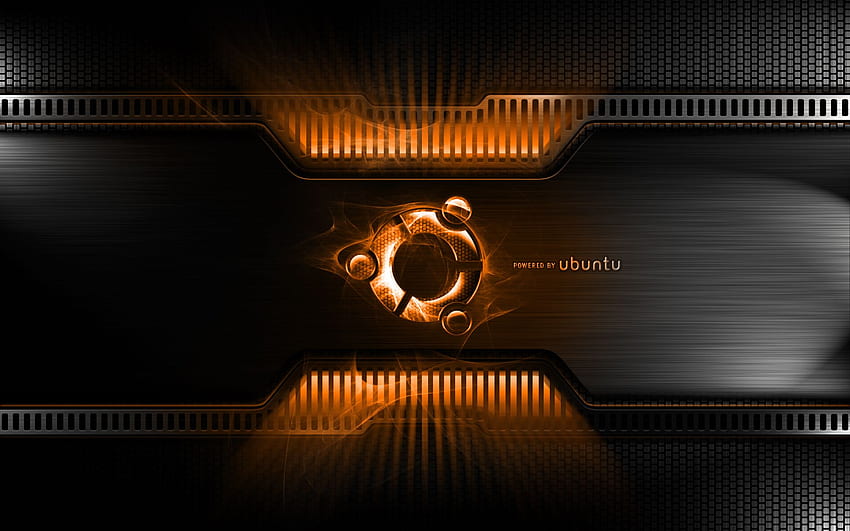 Orange metal linux ubuntu., Orange Technology papel de parede HD