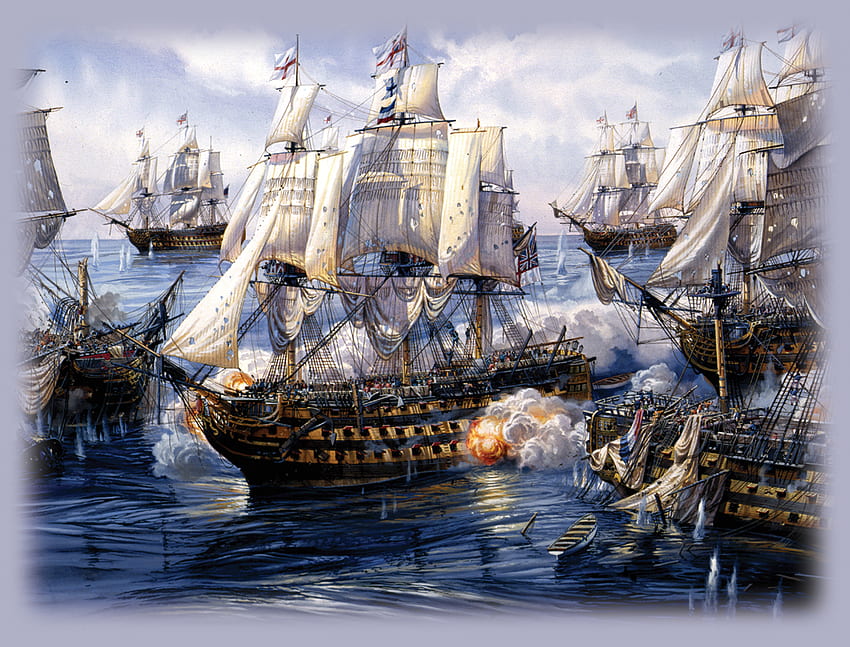 Lecciones duraderas de Trafalgar. Revista de Historia Naval - Octubre de 2005 Volumen 19, Número 5, Hms Victory fondo de pantalla