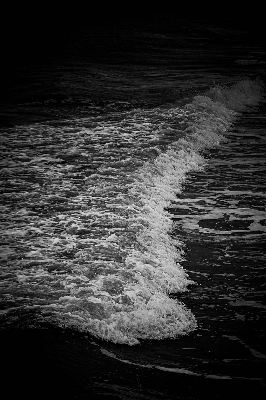 Coast, Bw, Chb, Wave, Tide, High Tide HD phone wallpaper
