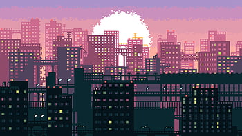 0 City Pixel Art Background s  Wallpaperscom