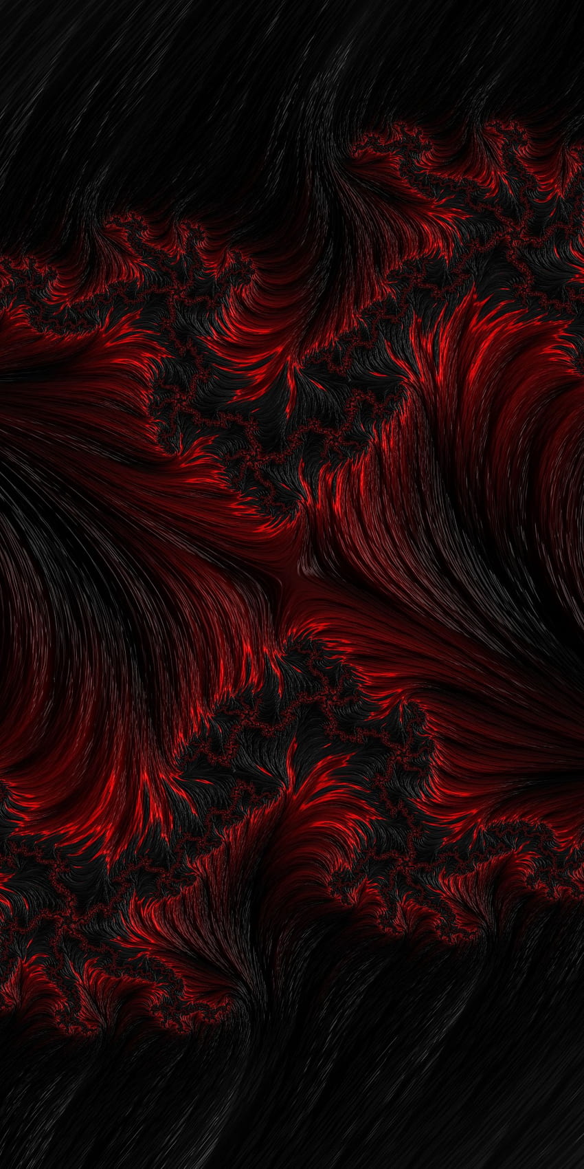 Fios Vermelhos Escuros, Abstrato, Arte , , LG, 1440X2880 Abstrato Papel de parede de celular HD