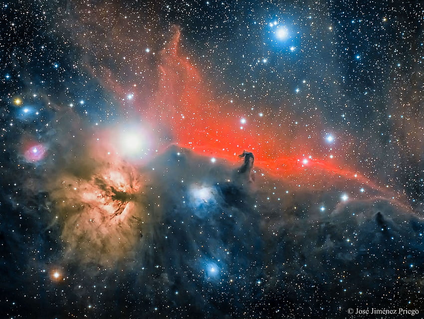 Astronomía: los objetivos más bellos del invierno, Nebulosa de la Llama fondo de pantalla | Pxfuel