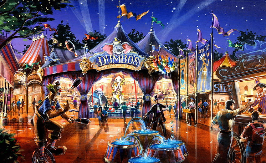 Circo, carnaval assustador papel de parede HD