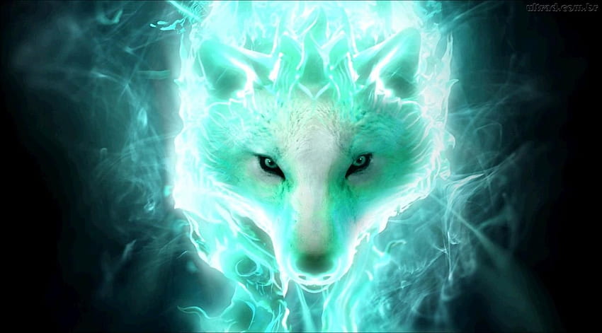 Green Fox 5d Diy Diamond Painting Stickerei Kreuzstich Dekorative Malerei Geschenk. Wolf-Hintergrund, Wolf, Fantasy-Wolf HD-Hintergrundbild