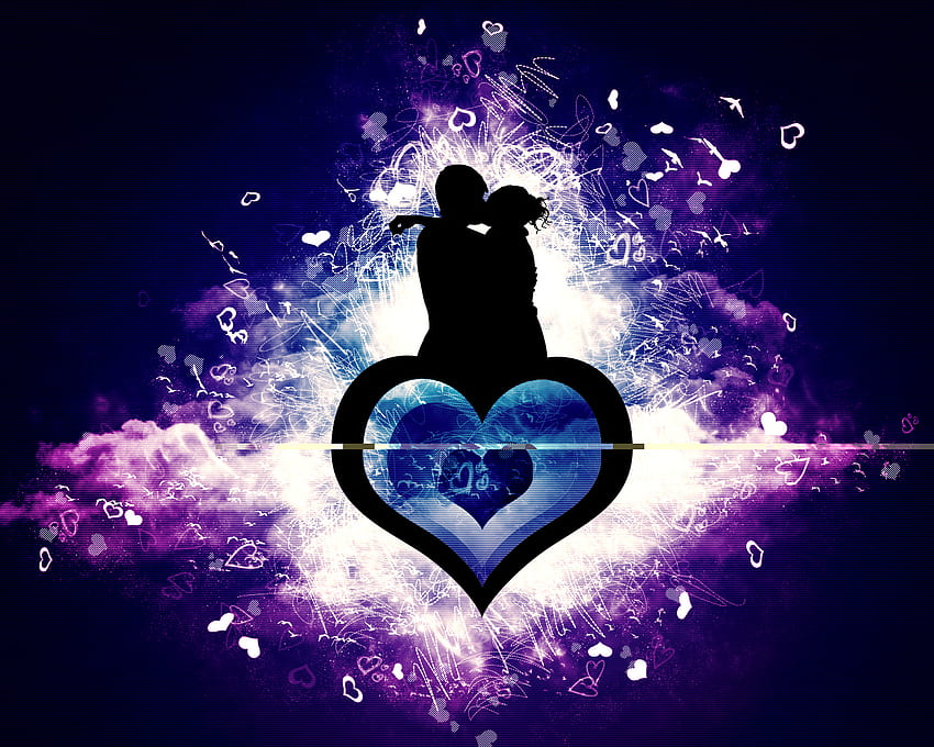 purple romantic background