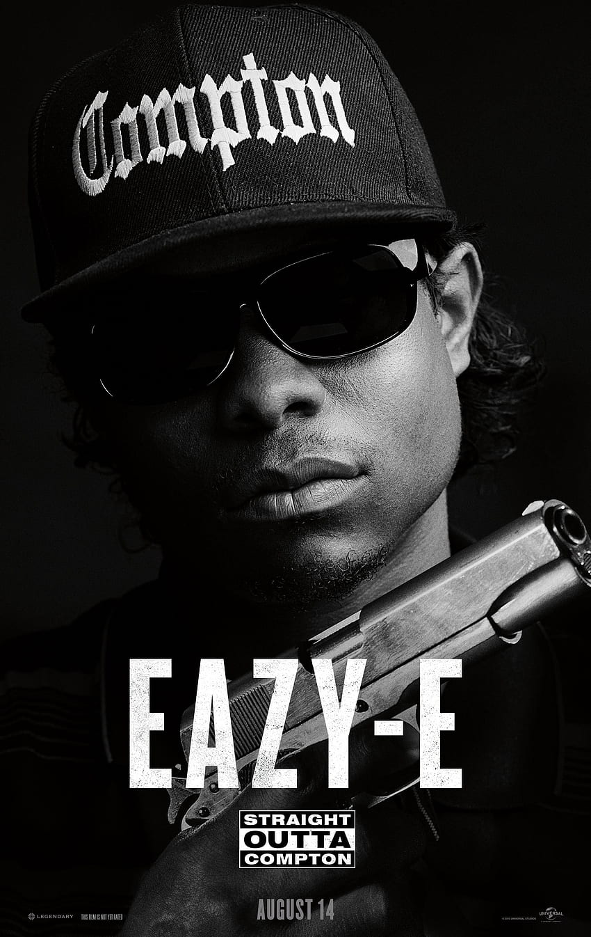 Rap iPhone — plakat Eazy E prosto z Compton — i tło Tapeta na telefon HD