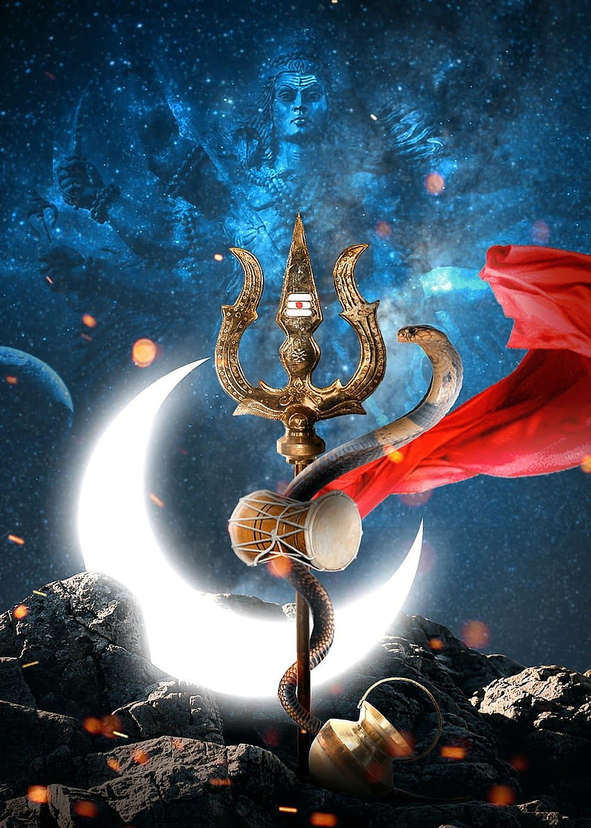 Mahadev Mobile. Lord Shiva, Lord Hanuman, malowanie Pana Shiva Tapeta na telefon HD