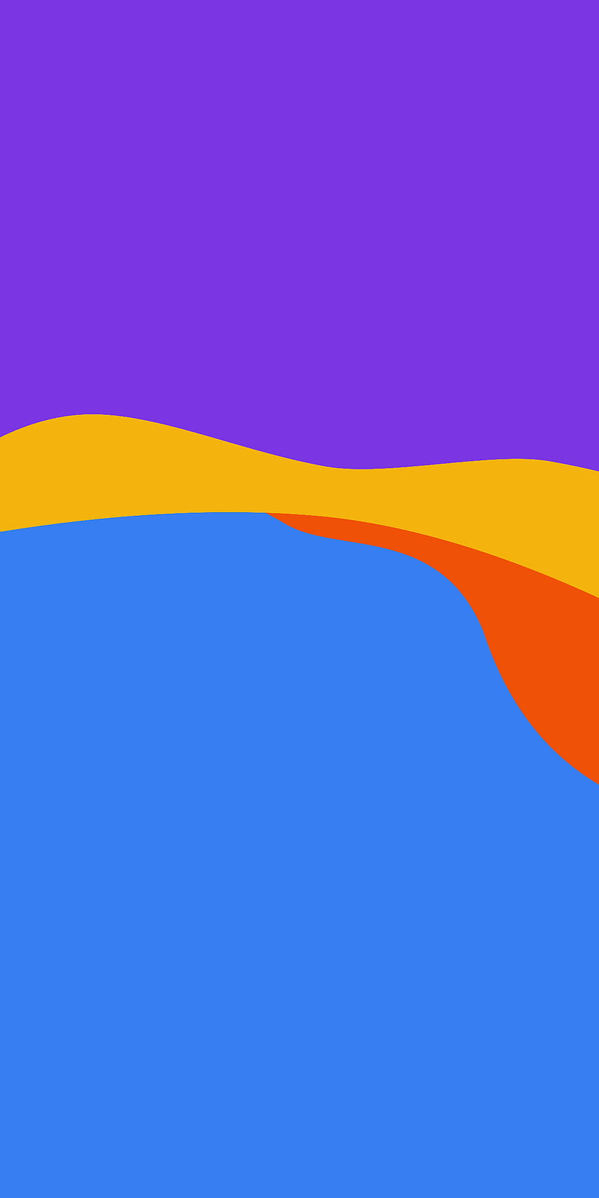 Abstrakt, orange, Wellen, blau, modern, Muster, gelb, minimalistisch, lila HD-Handy-Hintergrundbild