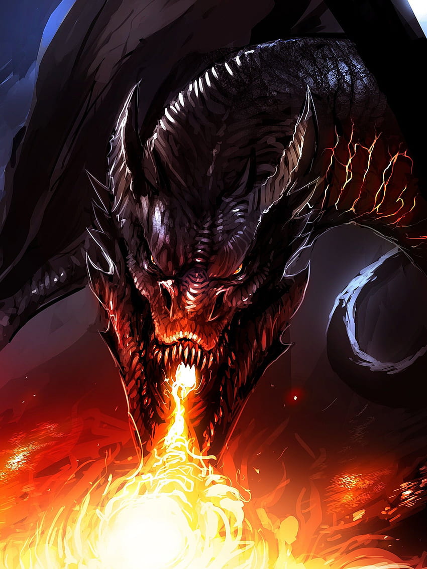 Dragon Burning 4K wallpaper download