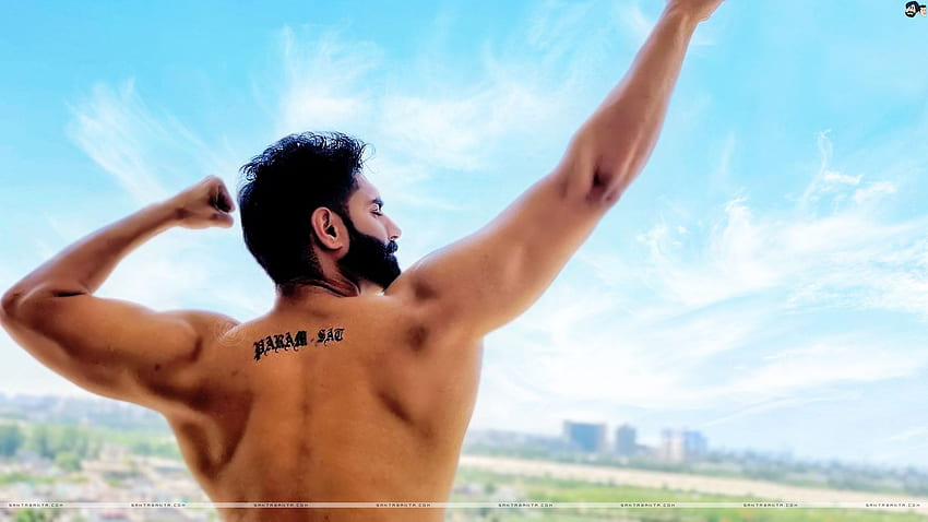 Parmish Verma With A Back Tattoo Of Param Sat Eternal Truth HD wallpaper