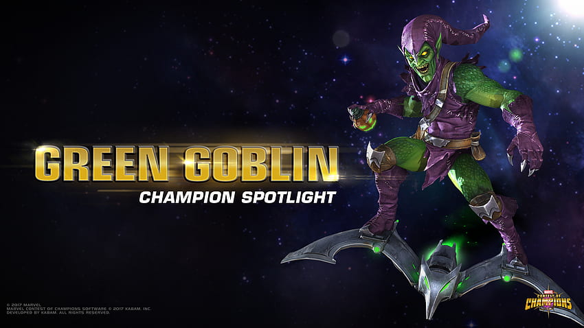 CHAMPION SPOTLIGHT - GREEN GOBLIN. Marvel Contest of Champions HD wallpaper