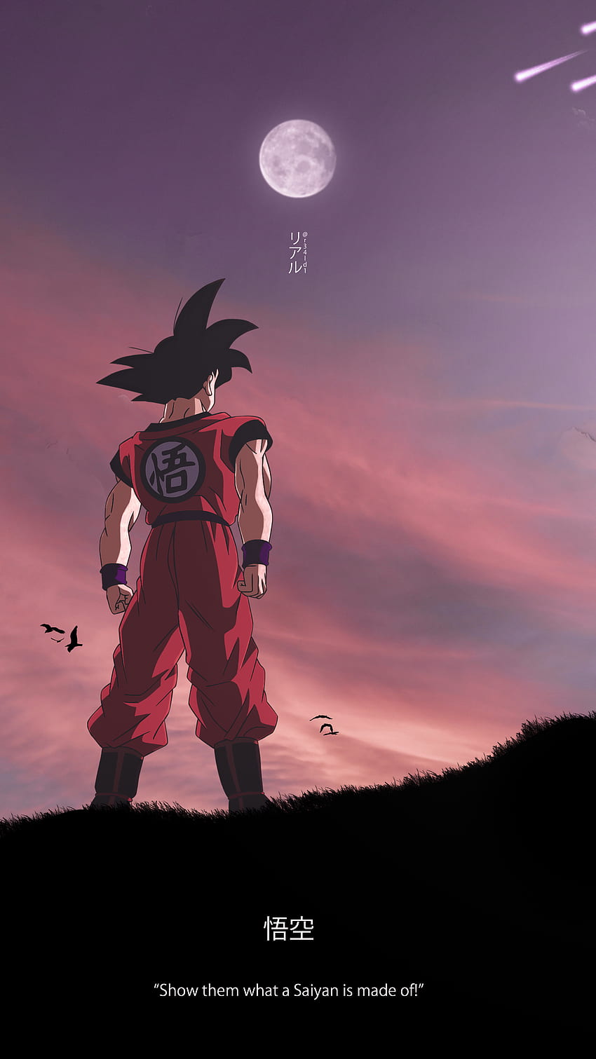 Son-Goku, r34ld1, Dragon Ball, Anime HD-Handy-Hintergrundbild