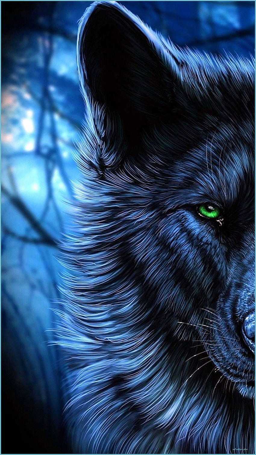 Black wolf with red eyes HD wallpapers | Pxfuel