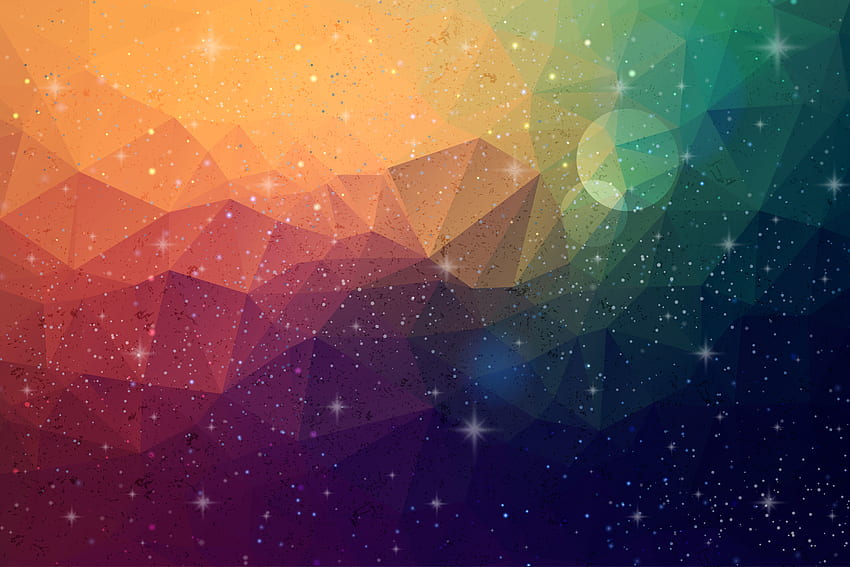 Multicolor, triangular pattern, artwork HD wallpaper