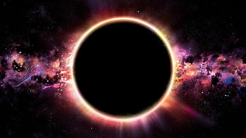 solar eclipse from space wallpaper