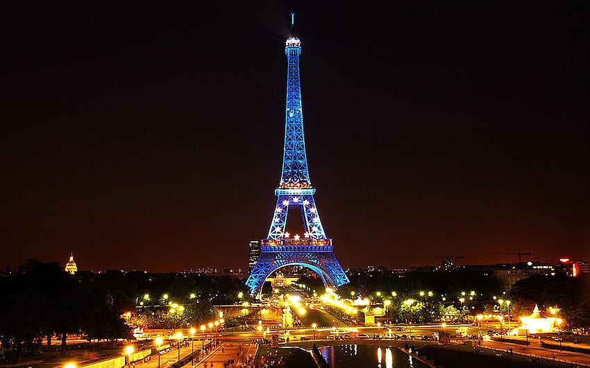 Eiffel Tower, Paris, night, France HD wallpaper | Pxfuel