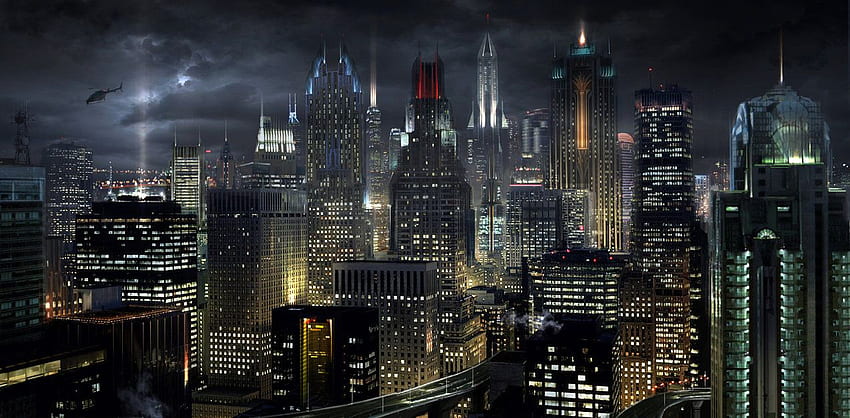 Langit Kota Gotham Wallpaper HD