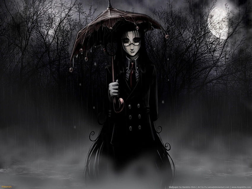 Beauty in Darkness, Gothic Girl Art HD wallpaper