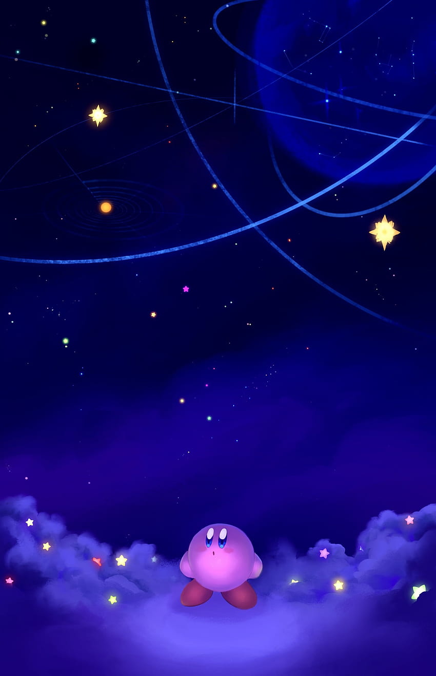 Hãy thưởng thức hình nền điện thoại của Kirby với sắc tím lục tuyệt đẹp. Điện thoại của bạn sẽ trở nên thật dễ thương và cá tính với hình ảnh Kirby đáng yêu này.