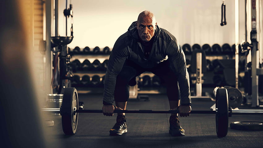 ดเวย์น จอห์นสัน เดดลิฟท์ บาร์เบล สมรรถทางกาย ฝึกความแข็งแรง อุปกรณ์ออกกำลังกาย ยกน้ำหนัก powerlifting เวทเทรนนิ่ง ออกกำลังกาย หมอบ วอลล์เปเปอร์ HD