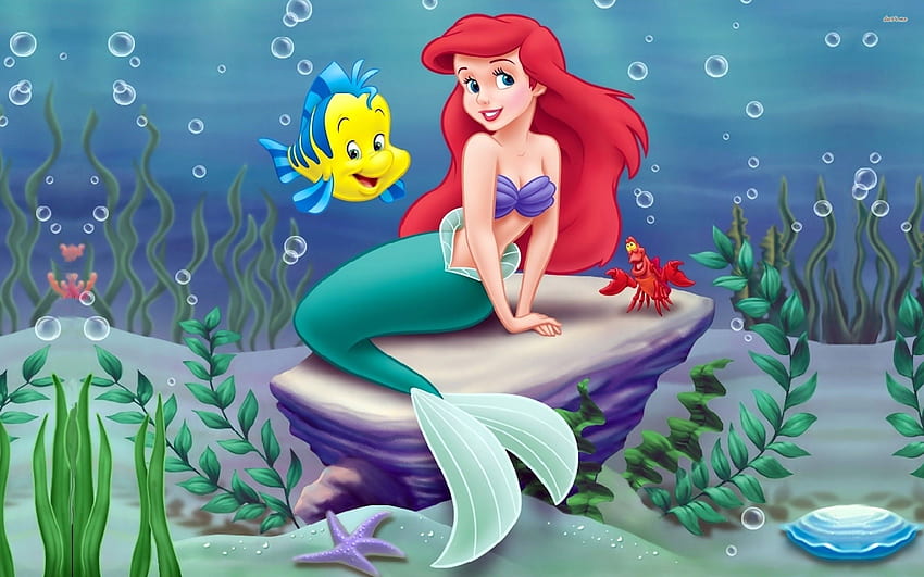 Pequena Sereia, Ariel Disney papel de parede HD