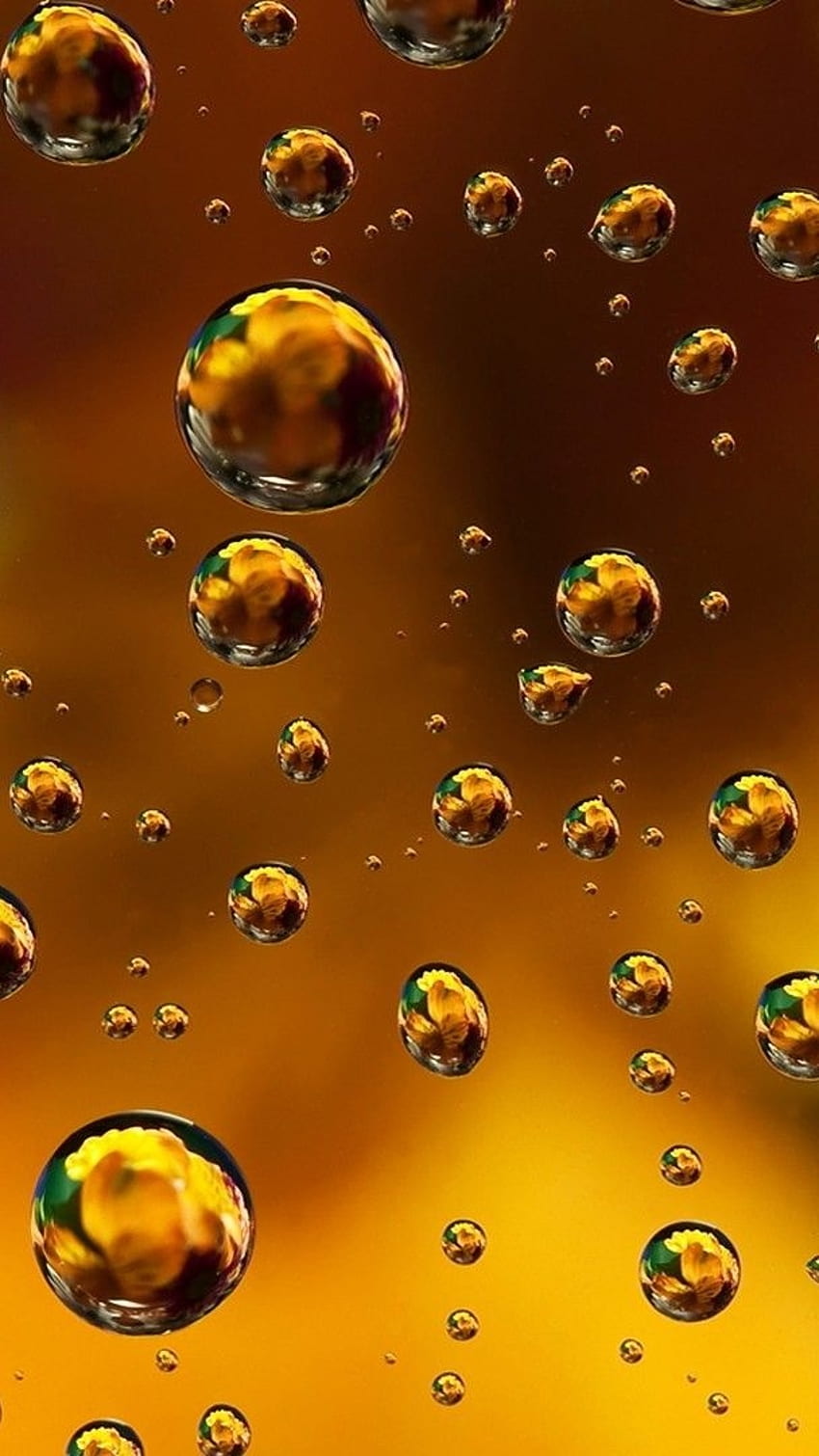 Water Drop Notch, Golden Water Drops, golden, water drops HD phone wallpaper  | Pxfuel