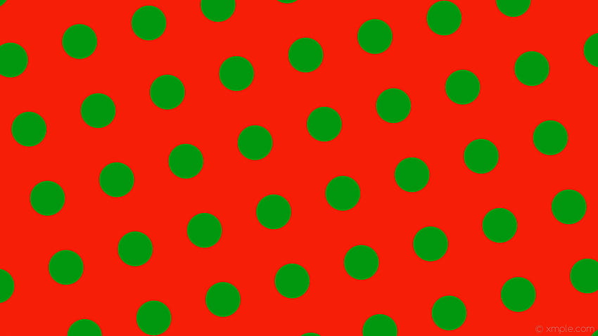 red polka dots green spots HD wallpaper