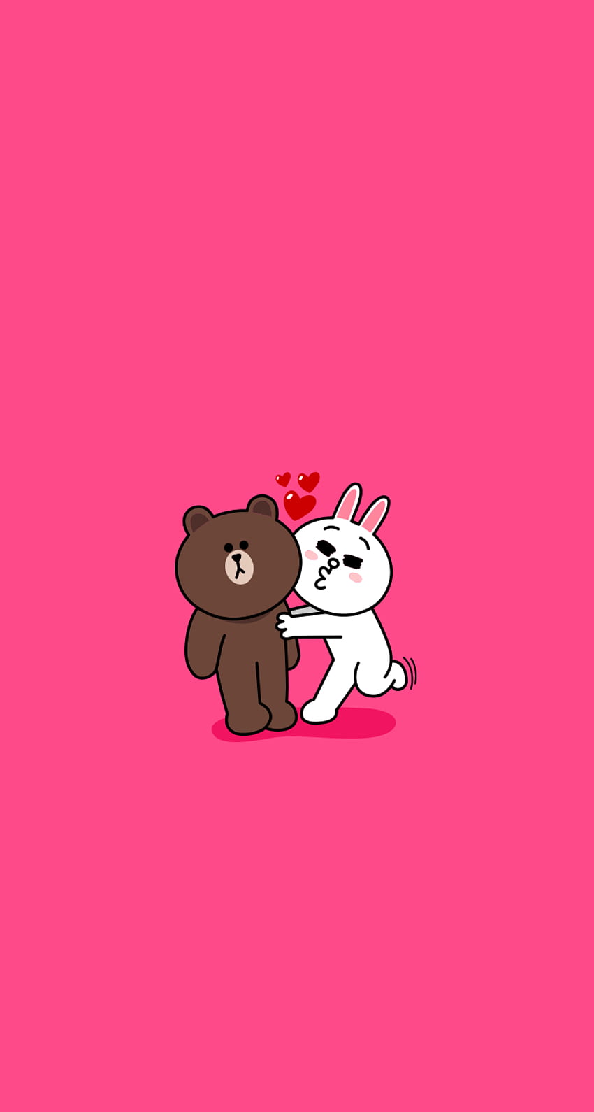 Brown And Cony, Pink and Brown HD phone wallpaper