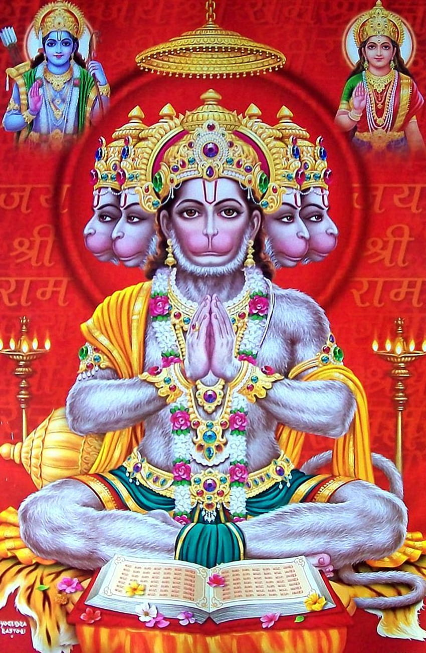 Panchmukhi Hanuman. Selamat hanuman jayanti, Lord hanuman, Hanuman, Panchamukha Hanuman wallpaper ponsel HD