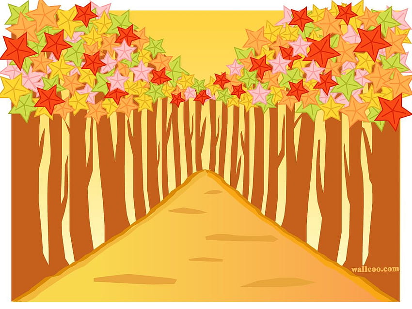 Autumn Icon - Korean Vector illustrations NO.7, Korea Fall HD wallpaper