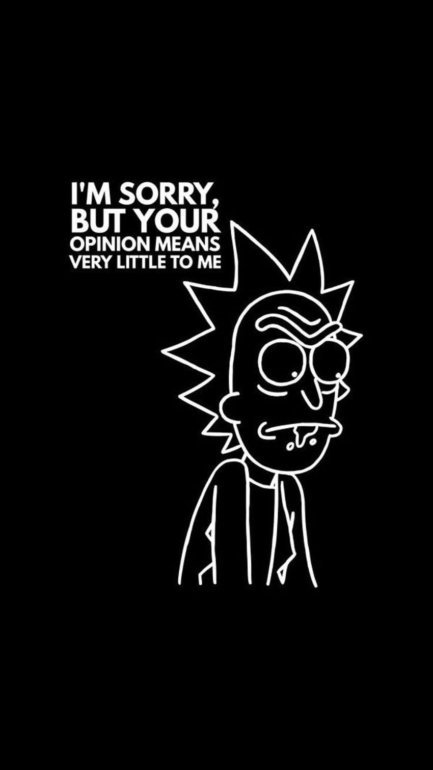 Rick And Morty Quotes, Funny Rick and Morty HD phone wallpaper