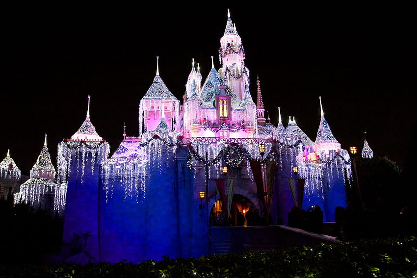 Boże Narodzenie Zamek Tło dla Disney Boże Narodzenie Tapeta HD