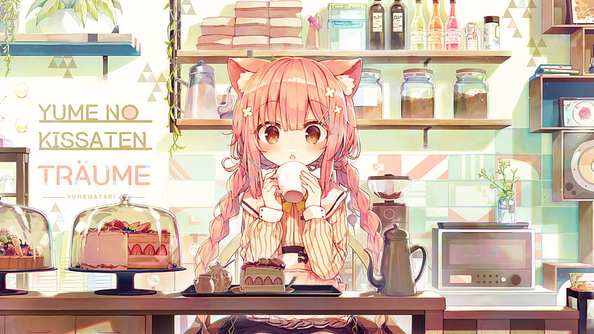 Dream Coffee Shop (oryginał) (): Anime Tapeta HD