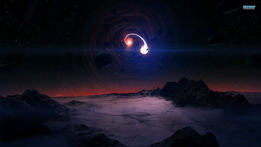 Elektryczny pokaz świętego ducha: czarna dziura, Fortnite Black Hole Tapeta HD