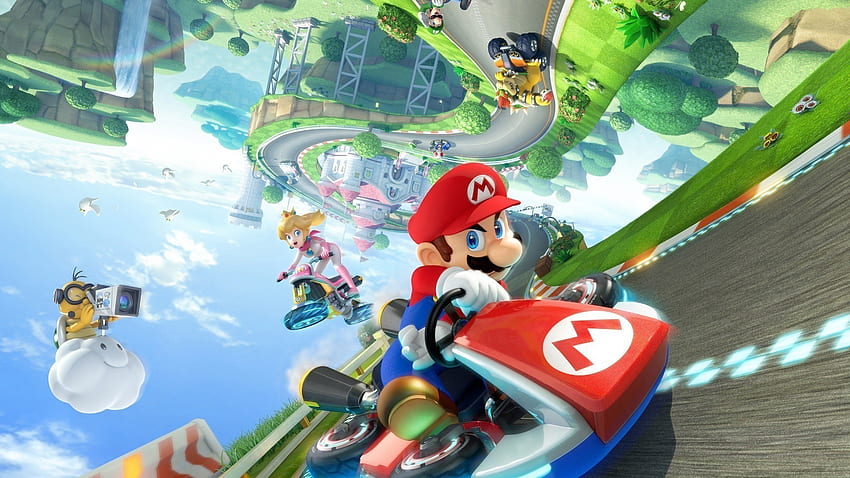 Kart, Super Mario, Princess Peach, Bowser, Mario Kart, Nintendo, Wii U, วิดีโอเกม / และพื้นหลังมือถือ วอลล์เปเปอร์ HD